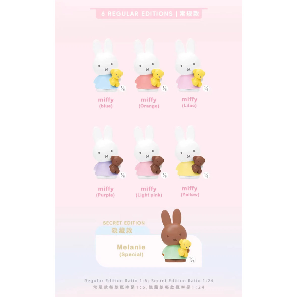 Miffy - Duftdiffusor-Sammelfigur - Blindbox - Einzelbox - ca. 136 mm - Choco Teddy