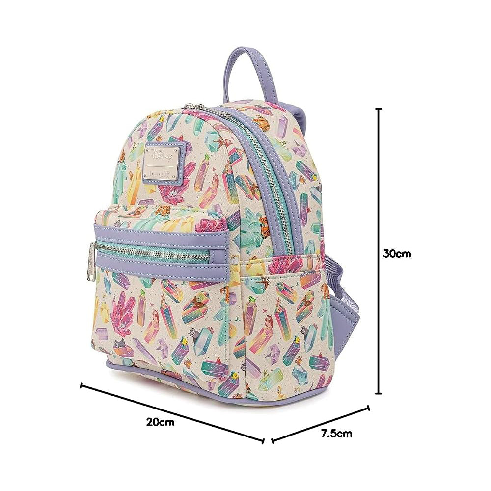 Disney - Crystal Sidekicks AOP - Mini-Rucksack - ca. 23x27cm - Loungefly