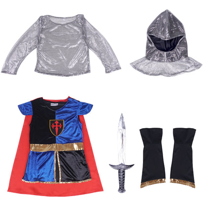 Ritter - Kinderkostüm Komplett-Set mit Schwert - Gr. 128–152 - CoolChange