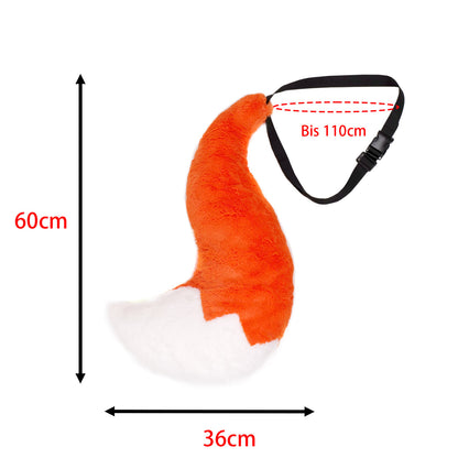 Fox Tail - Strap-On Costume Accessory for Kids - 60 cm - CoolChange