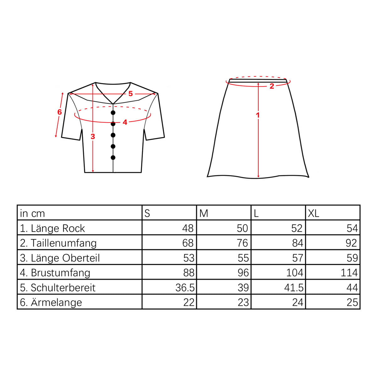 Japanische Schuluniform - Sailor-Fuku Cosplay Kostüm Rock & Bluse - Schwarz - Größen S–XL - CoolChange