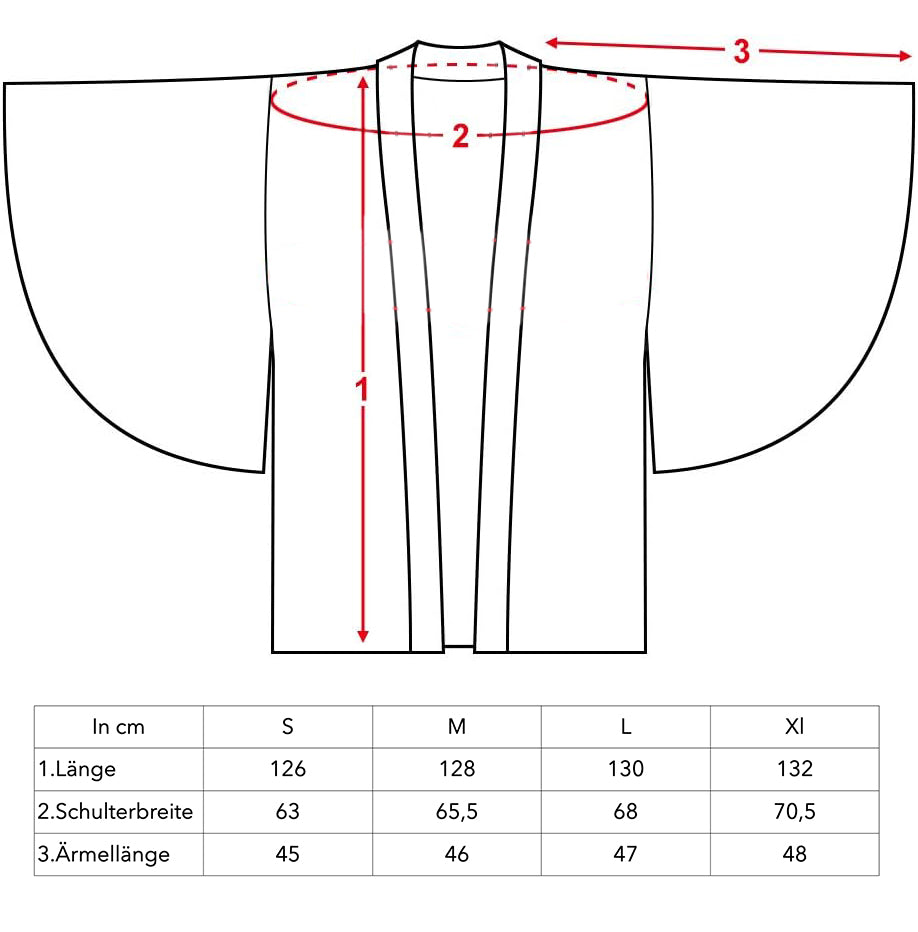 Kimono von Ryomen Sukunai, Cosplay Kostüm für Jujutsu Kaisen Fans, Mit Gesichtstattoo, Größen: S - XL