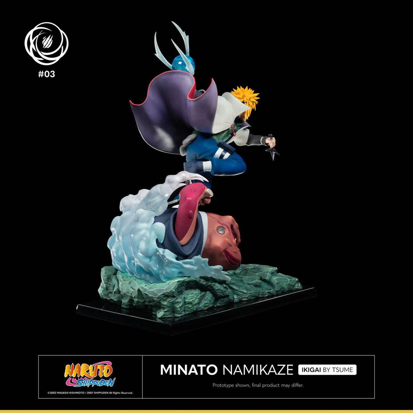 TSUME Minato Namikaze mit Rasengan – Limitierte Edition, Naruto Shippuden Sammelfigur, 41 cm