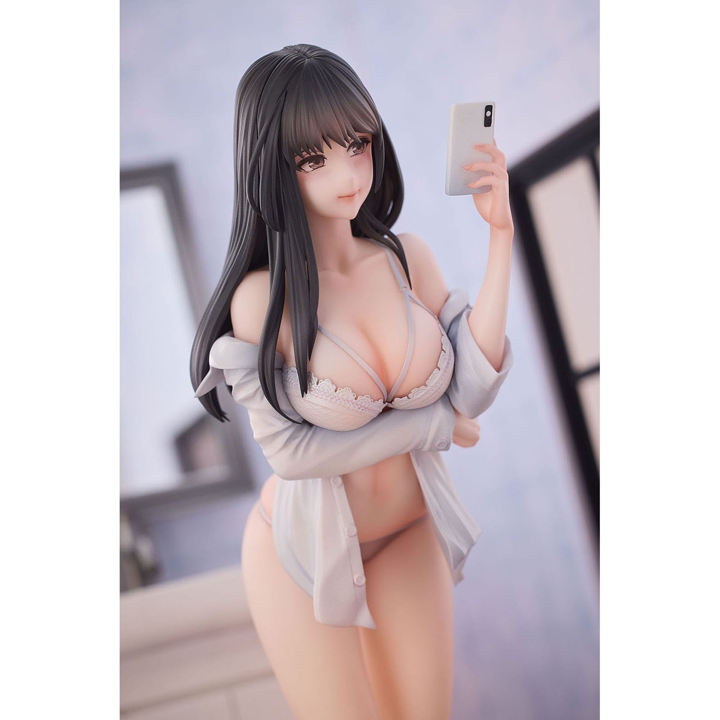 Kawa Design Original Character PVC Statue 16 Apocrypha Selfie Girl Illustration by hitomio16 Deluxe Edition 32 cm