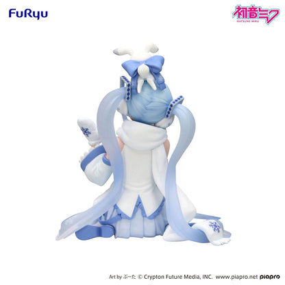 Vocaloid - Hatsune Miku Noodle Stopper Figur - 10cm - FuRyu (Snow Miku Sky Town 10th Anniversary Ver.)