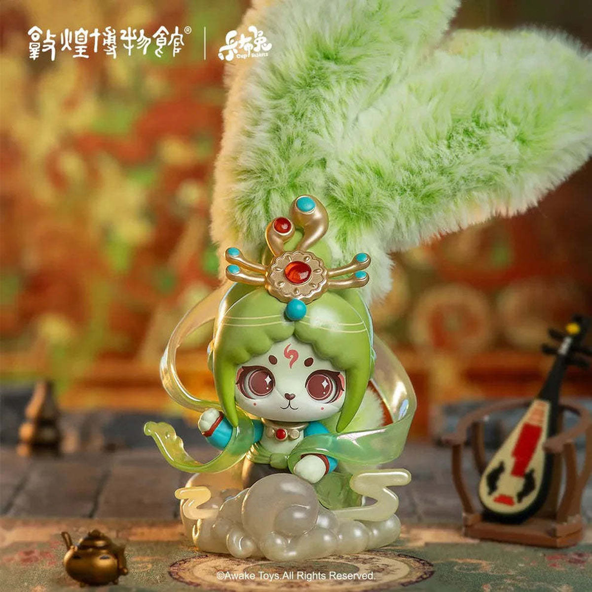Awake Toys - Cup Rabbits Dreaming of Dunhuang - Plüsch-Minifigur (Blind Box) - Einzelbox - 17 cm - AWAKE TOYS