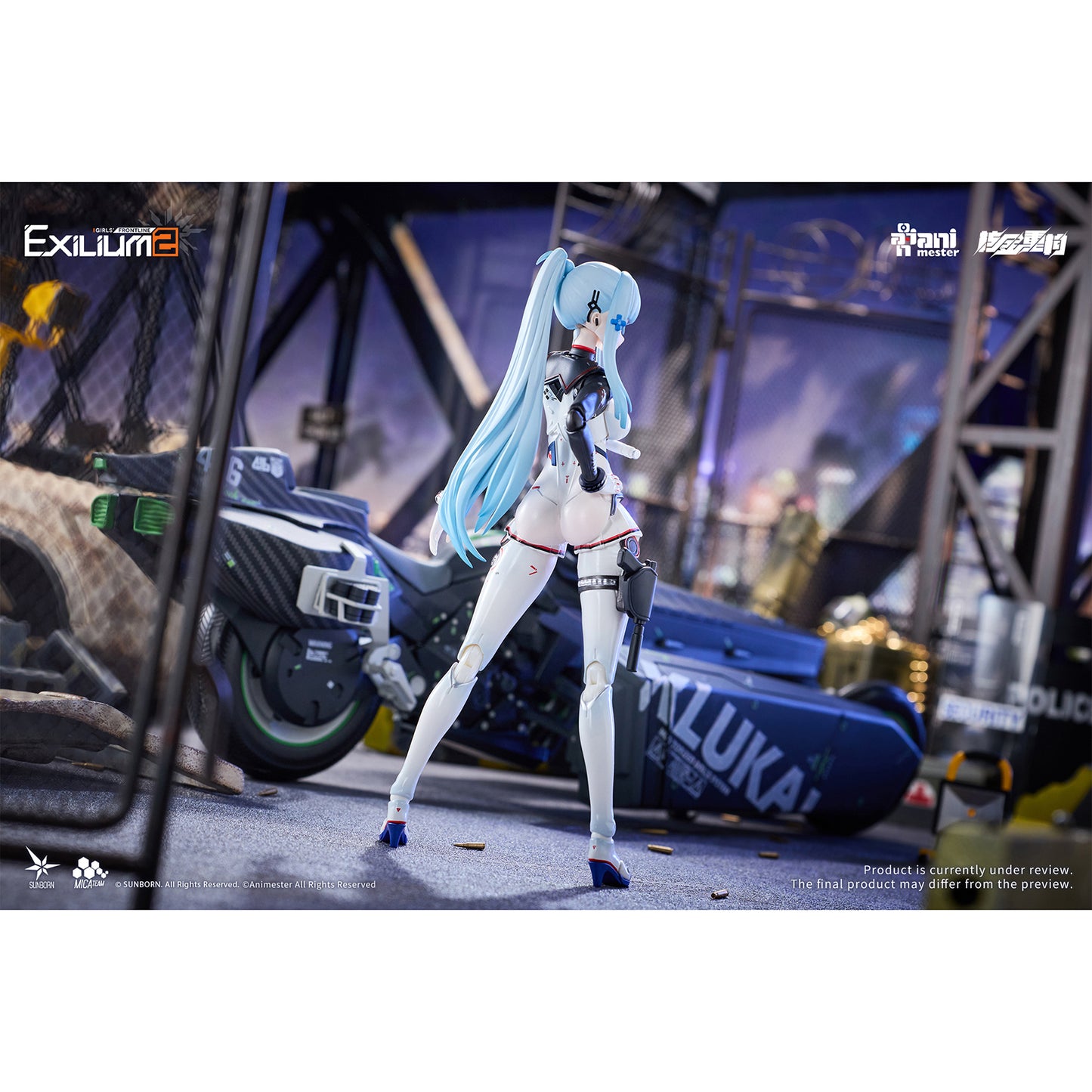Girls' Frontline 2: Exilium - Klukai: Speed Star Ver. - 1/12 Actionfigur & Motorrad Set - Animester