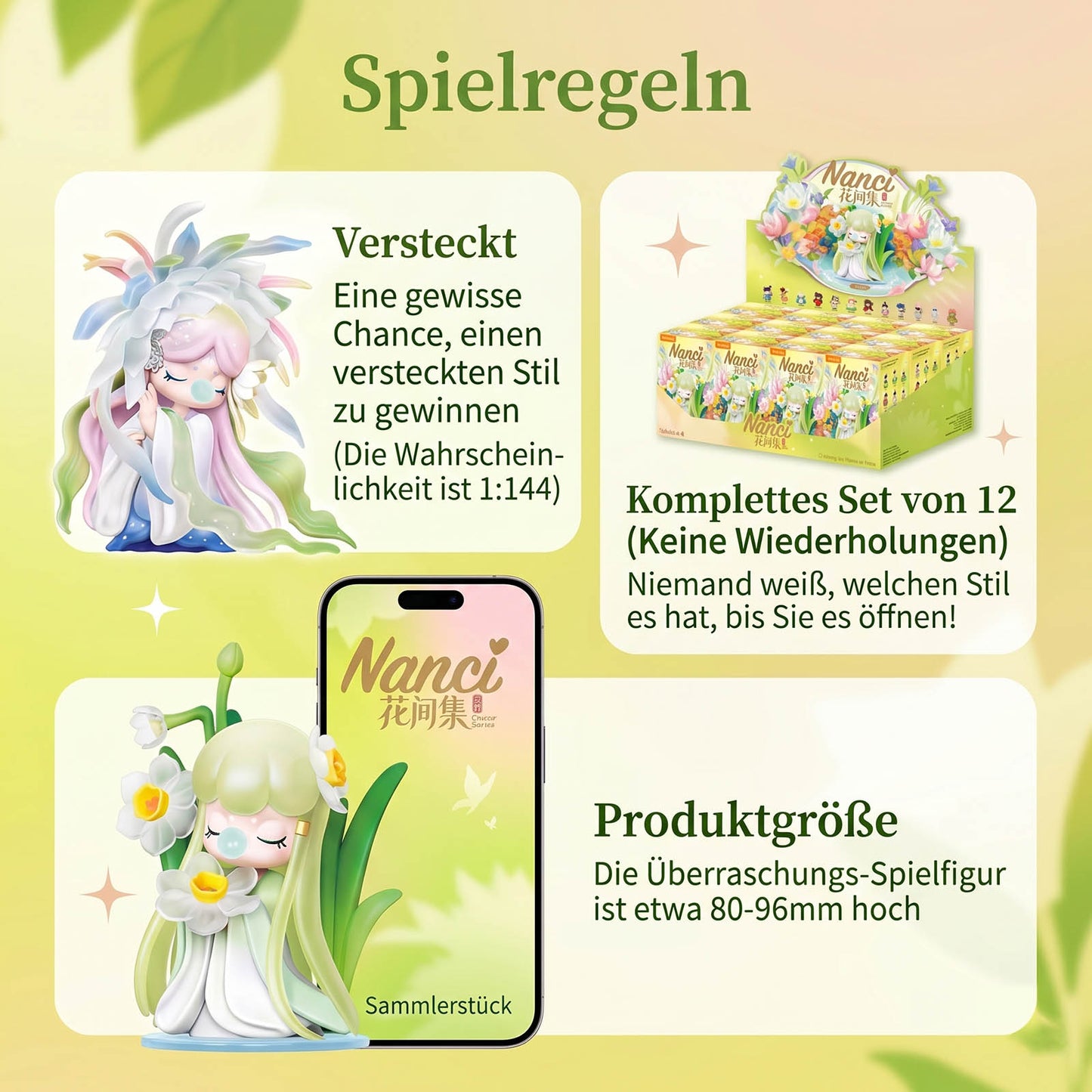 Nanci - Flower Stories Series - Blind Box - 9 cm - Einzelbox - Rolife (Robotime)