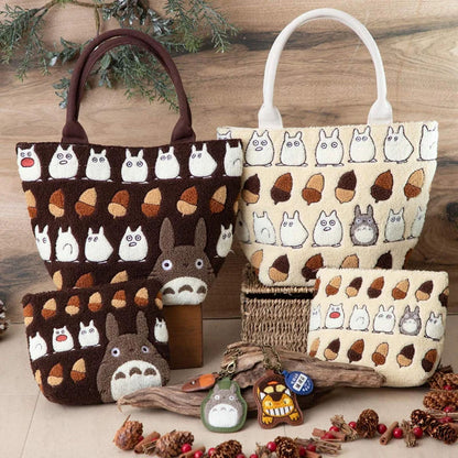 Studio Ghibli - Mein Nachbar Totoro - Bestickte Handtasche (Acorn Ivory) - Benelic