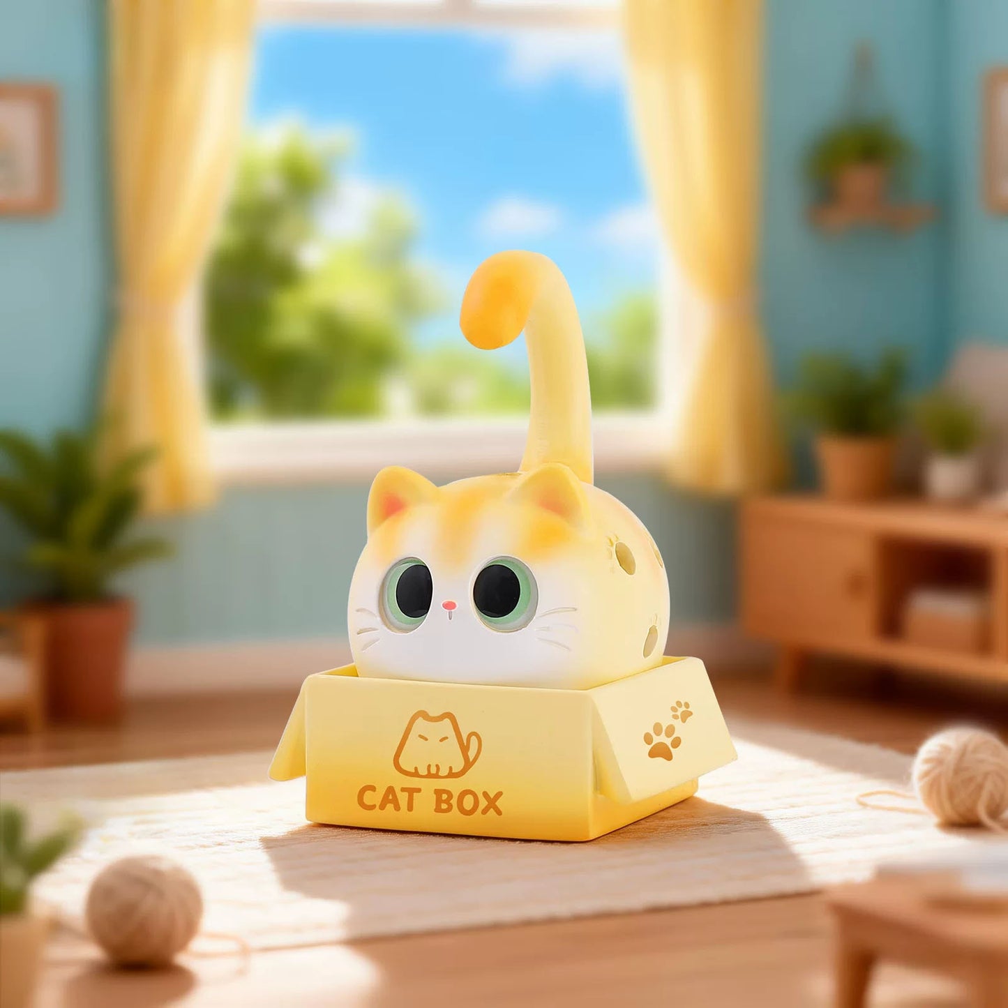Meow Language - Small Incense Burner - Katzen-Räuchergefäß Blind Box - Einzelbox - 9,6 cm - Cat Box