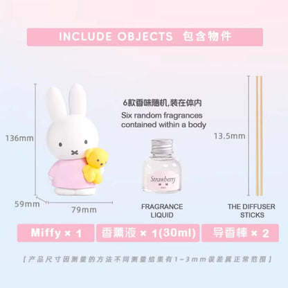 Miffy - Duftdiffusor-Sammelfigur - Blindbox - Einzelbox - ca. 136 mm - Choco Teddy