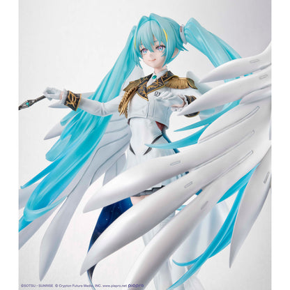 Mobile Suit Gundam x Hatsune Miku - Hatsune Miku x Wing Gundam Zero EW (45th Anniversary) Lucrea - Scale Figur 1/7 - 27cm - MegaHouse