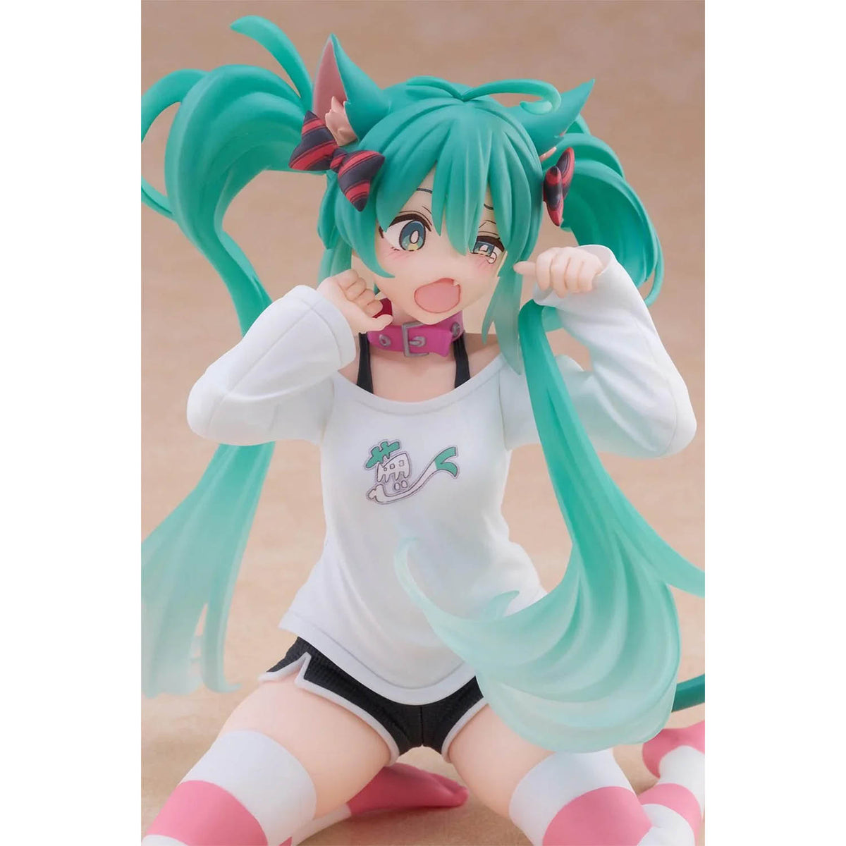 Hatsune Miku - Miku Cat Ear T-Shirt - Figur Desktop Cute - 13 cm - Taito