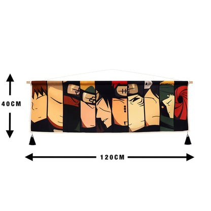 Naruto Shippuden - Akatsuki - Fabric Wall Scroll - 120 x 40 cm - CoolChange