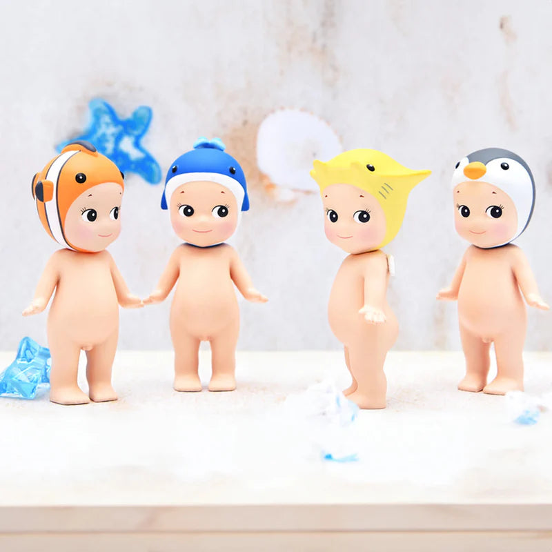 Sonny Angel mit Meeresmütze | Sonny Angel Figur | Blind Box Marine Series | 8 cm