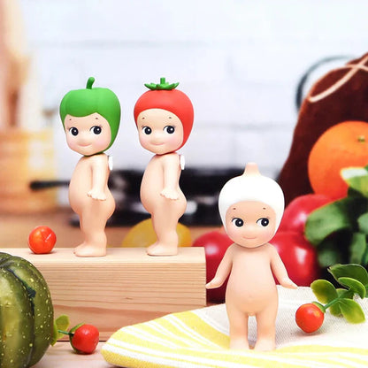 Sonny Angel Sammelfigur mit Gemüsemütze | Blind Box Vegetable Series | 8 cm