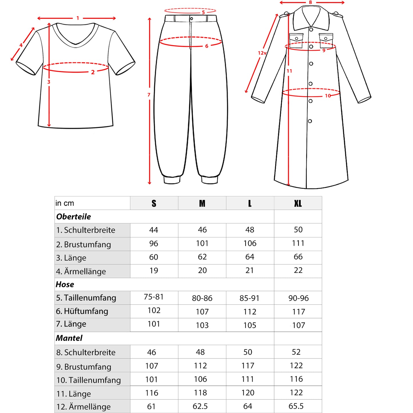 Tokyo Manji Gang Uniform von Manjiro Sano, Cosplay Kostüm für Tokyo Revengers Fans, Mantel, Hose, Shirt, Größe: S - XL