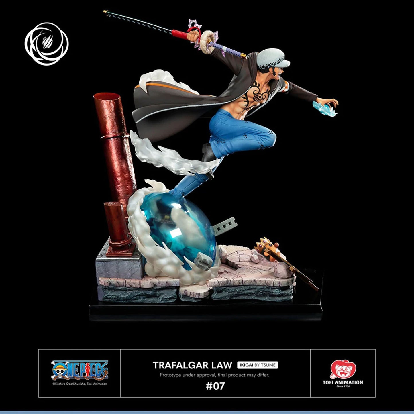 One Piece - Trafalgar Law Kikoku - Figur Limited Edition - 43cm - Tsume