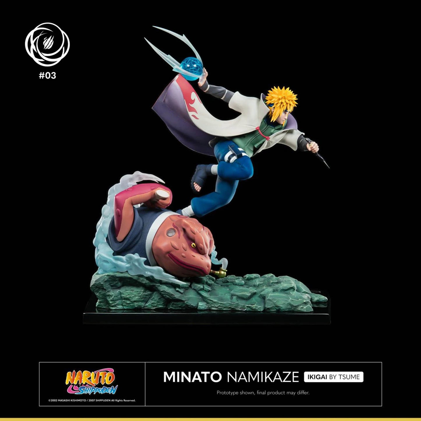 TSUME Minato Namikaze mit Rasengan – Limitierte Edition, Naruto Shippuden Sammelfigur, 41 cm