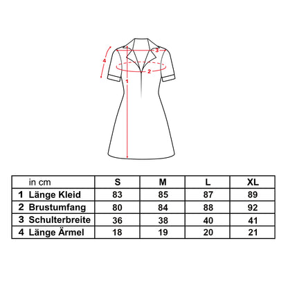 Caroline & Max Kostüm für 2 Broke Girls Fans, Diner Uniform mit Schürze, Größen: S - XL