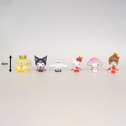 Sanrio x Card Captor Sakura - Minifiguren-Set - 6-teilig - Bandai - 4 cm