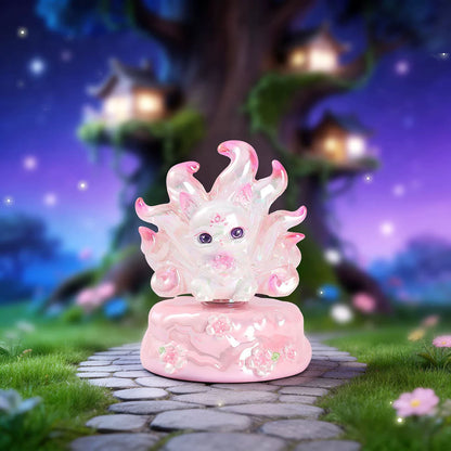 Neunschwänziger Geisterfuchs: Mengyou Shanhai – Drehbarer Kristall-Kitsune - Mystery Box Sammelfigur Blind Box - Einzelbox - 10cm - Andere