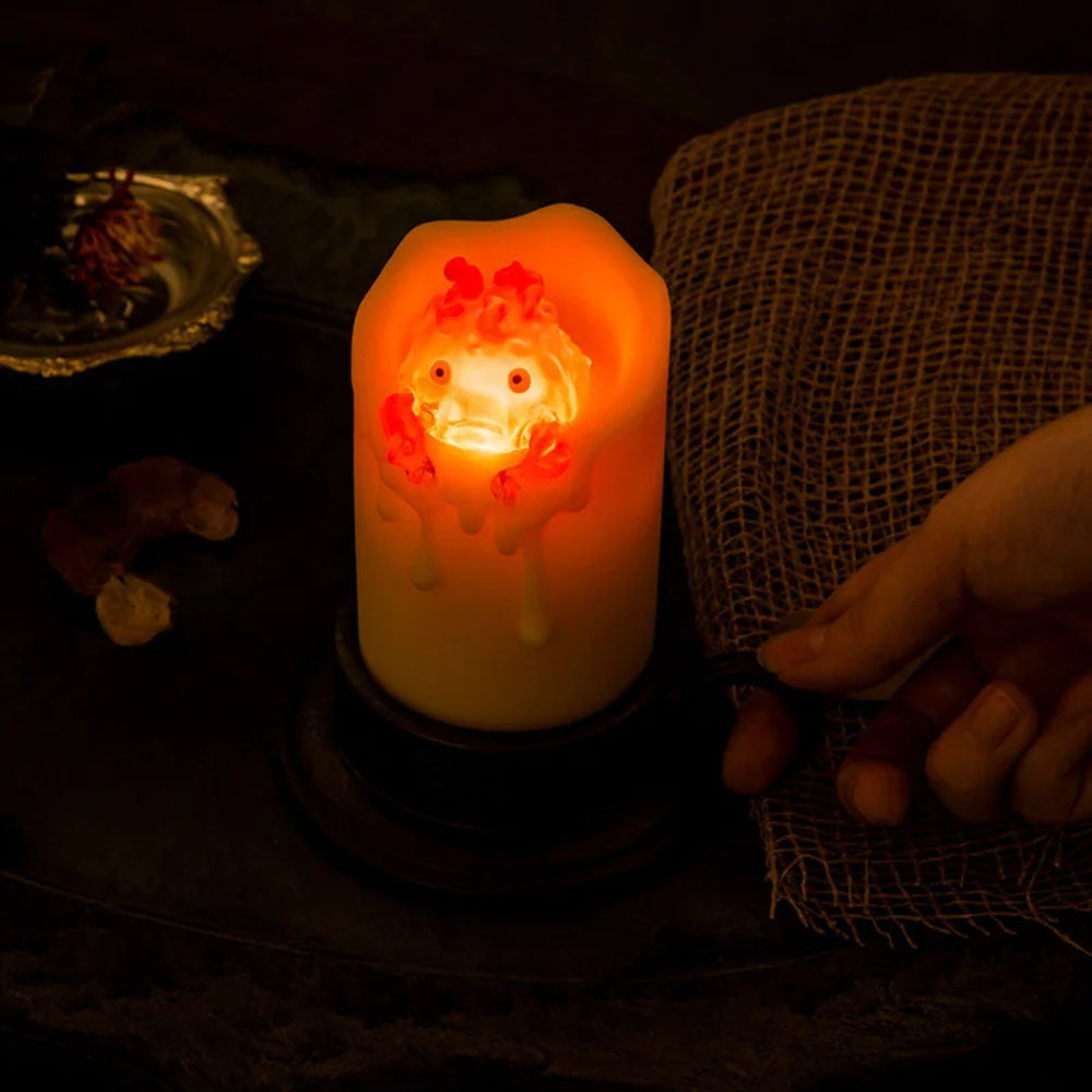 Das wandelnde Schloss - Calcifer Kerzenlicht - LED Wackelsensor Lampe - 13cm - Benelic