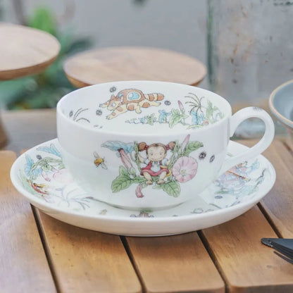 My Neighbor Totoro: Mei & Totoro Bindweed - Porzellan Tasse & Untertasse Set - 400ml - Noritake