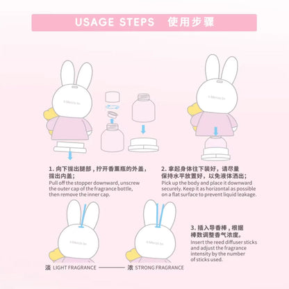 Miffy - Duftdiffusor-Sammelfigur - Blindbox - Einzelbox - ca. 136 mm - Choco Teddy