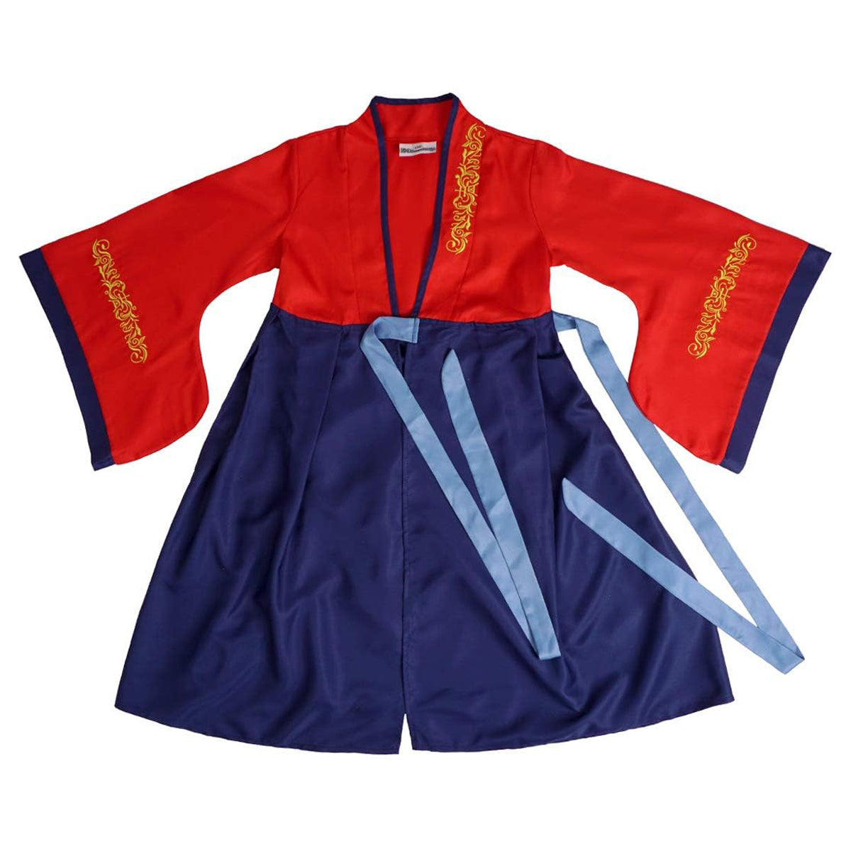 Mulan - Traditionelles Hanfu Kleid - Kinderkostüm mit Gürtel - Gr. 110-150