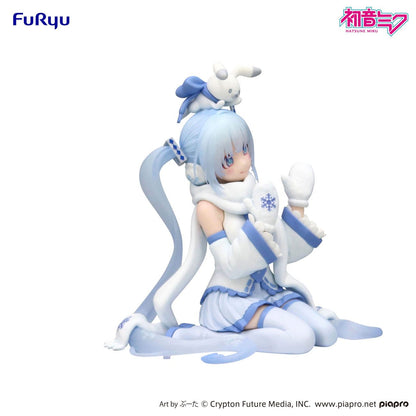Vocaloid - Hatsune Miku Noodle Stopper Figur - 10cm - FuRyu (Snow Miku Sky Town 10th Anniversary Ver.)