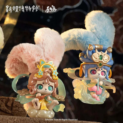Awake Toys - Cup Rabbits Dreaming of Dunhuang - Plüsch-Minifigur (Blind Box) - Einzelbox - 17 cm - AWAKE TOYS