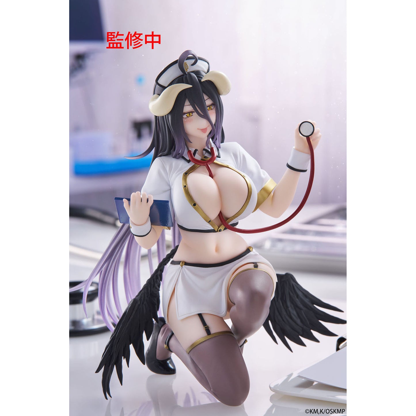 Overlord - Albedo (Nurse Ver.) - Desktop Cute Figure Renewal - 13 cm - Taito