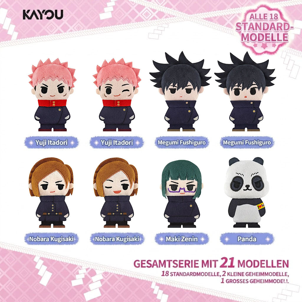 Jujutsu Kaisen - "Möngyu Wujie" Serie - Plüsch-Brosche Blind Box - Einzelbox - KAYOU