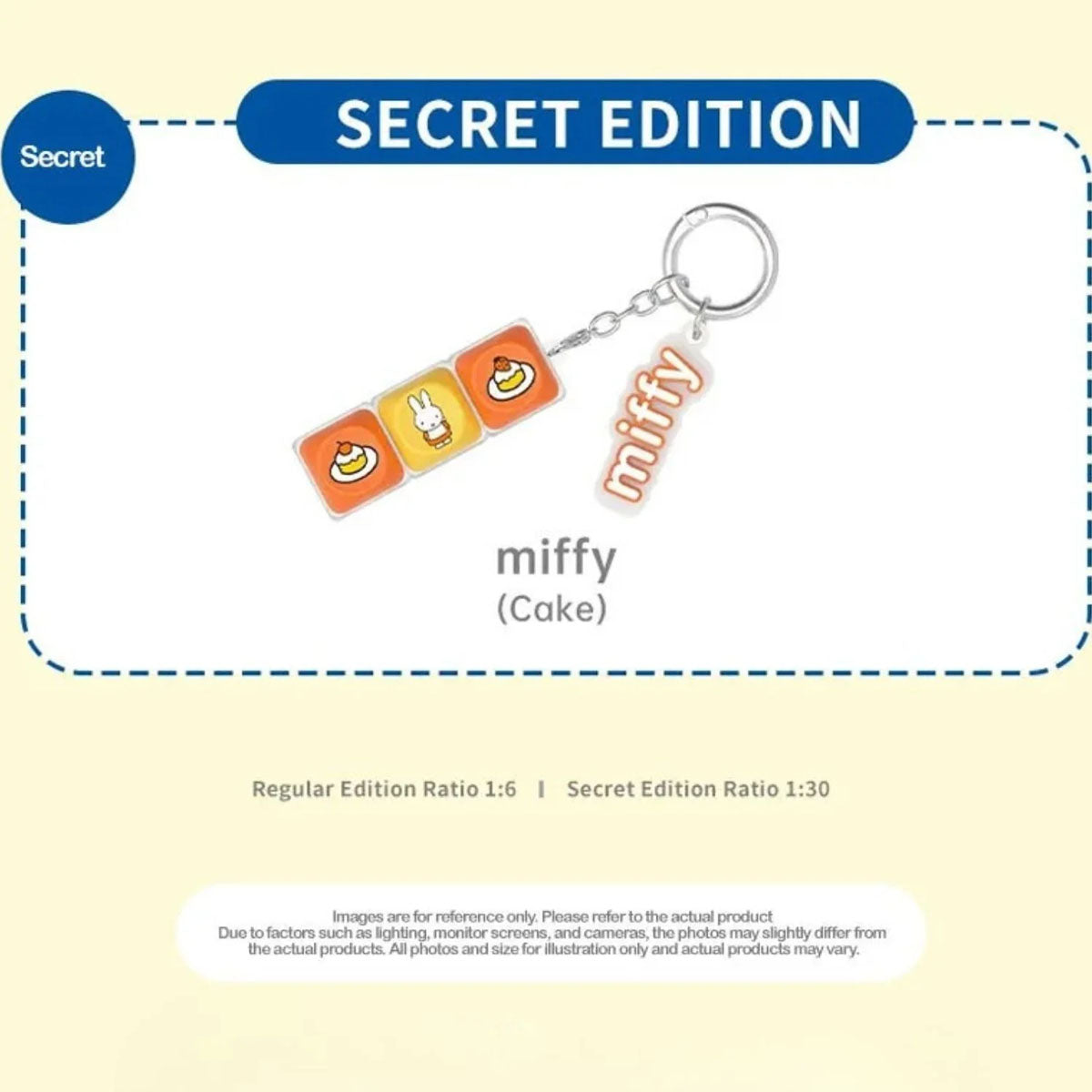 Miffy - Keycap Fidget Schlüsselanhänger - Blindbox - Einzelbox - 12.6cm