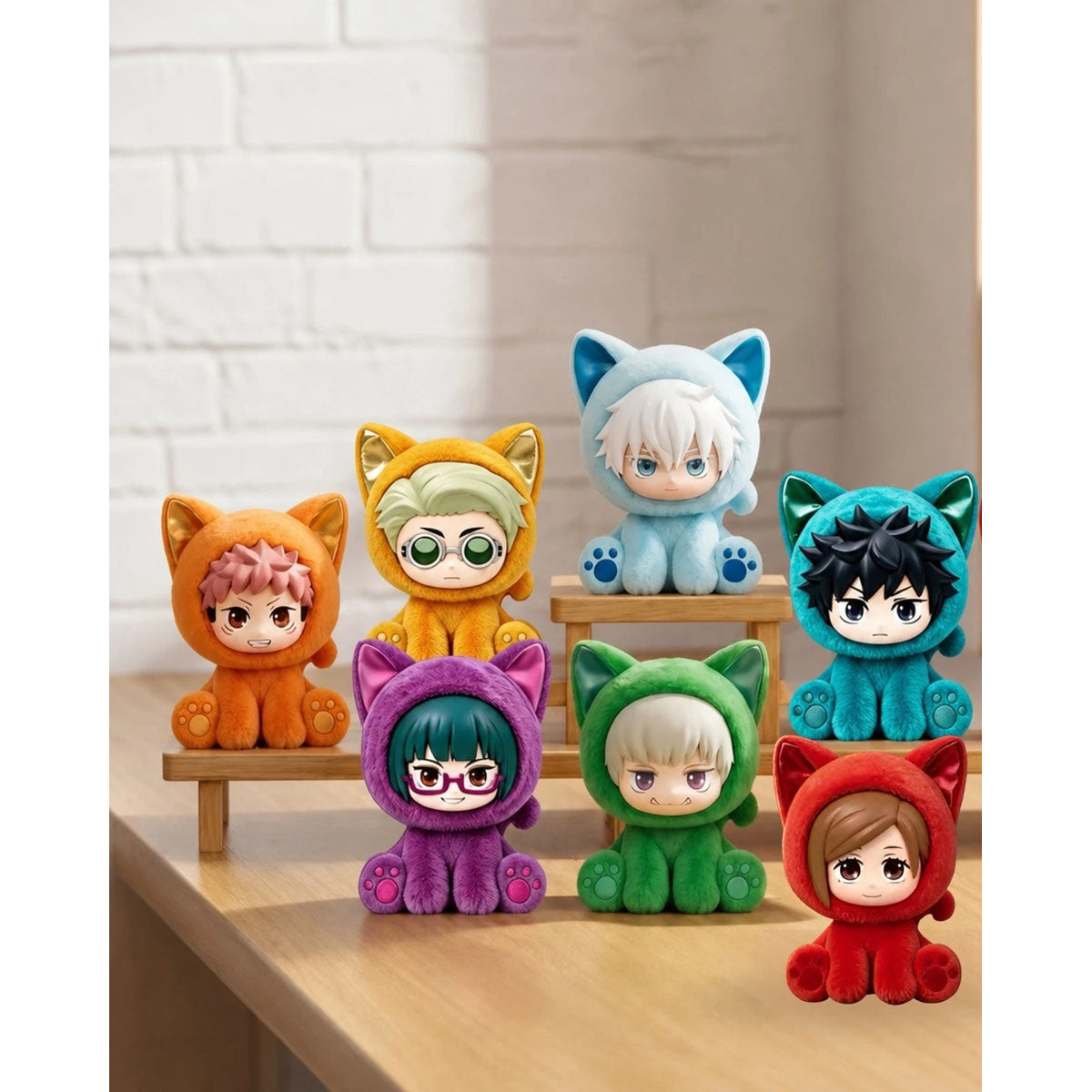 Jujutsu Kaisen - Sitting Cat Party Plüschfigur-Blindbox - Einzelbox - 10-13cm - Eaki