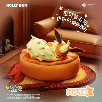 Pokémon - Evoli-Entwicklungen Sleep Pose Sammelfigur - Blindbox - Einzelbox - ca. 7,2cm - Holly Box