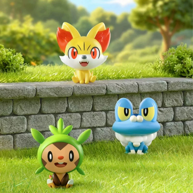 Pokémon: 30th Anniversary - Palmsize Wonders First Partner - Starter-Trio im Mini-Koffer - Blindbox - Einzelbox - 2,5-4,7cm - Funism