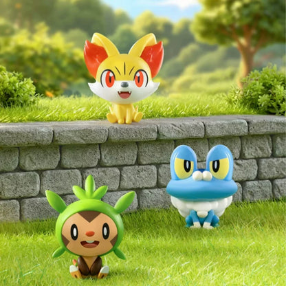 Pokémon: 30th Anniversary - Palmsize Wonders First Partner - Starter-Trio im Mini-Koffer - Blindbox - Einzelbox - 2,5-4,7cm - Funism