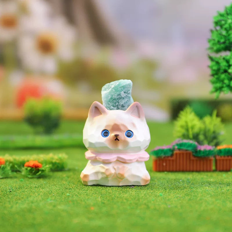 Meow Meow Little Beanie - Katzen mit Kristall - Figur Blindbox - Einzelbox - Xinzhiji