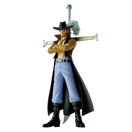 One Piece - Dracule Mihawk - Grandline Series Figur - 17cm - Bandai Banpresto