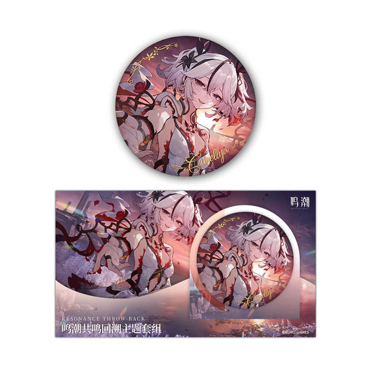 Camellya Button Glitzerkarte Set