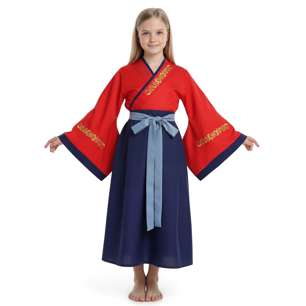 Chinesisches Hanfu Mulan Kinderkostüm