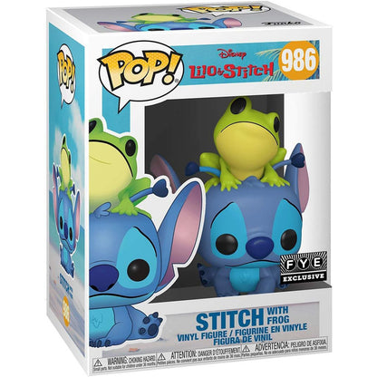 Lilo & Stitch - Stitch mit Frosch - Funko Pop! #986 - 9,5cm