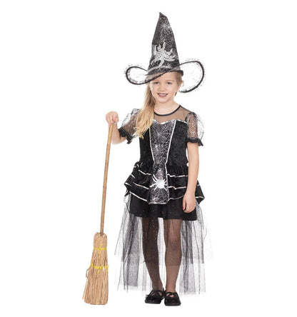 Halloween Hexe Spinnenkleid Kinderkostüm