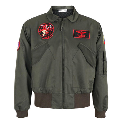 Bomberjacke von Maverick, Pete Mitchell Militär Jacke, Größen: S - XL