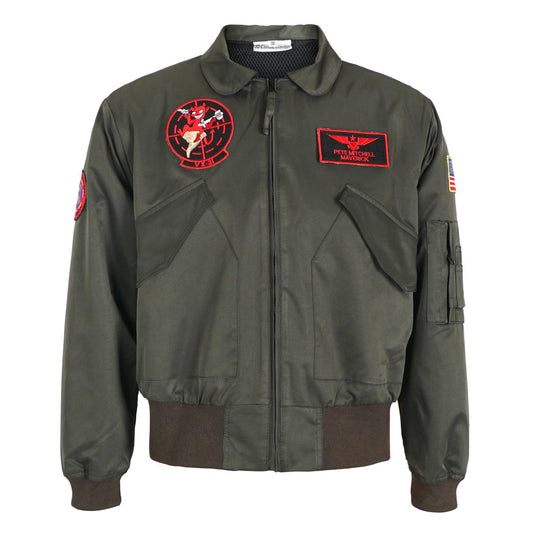Bomberjacke von Maverick, Pete Mitchell Militär Jacke, Größen: S - XL