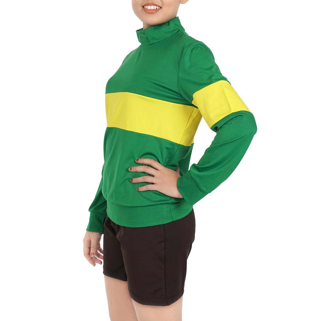 Cosplay Kostüm von Chara, Shirt & Hose für Undertale Fans, Größen: S - L