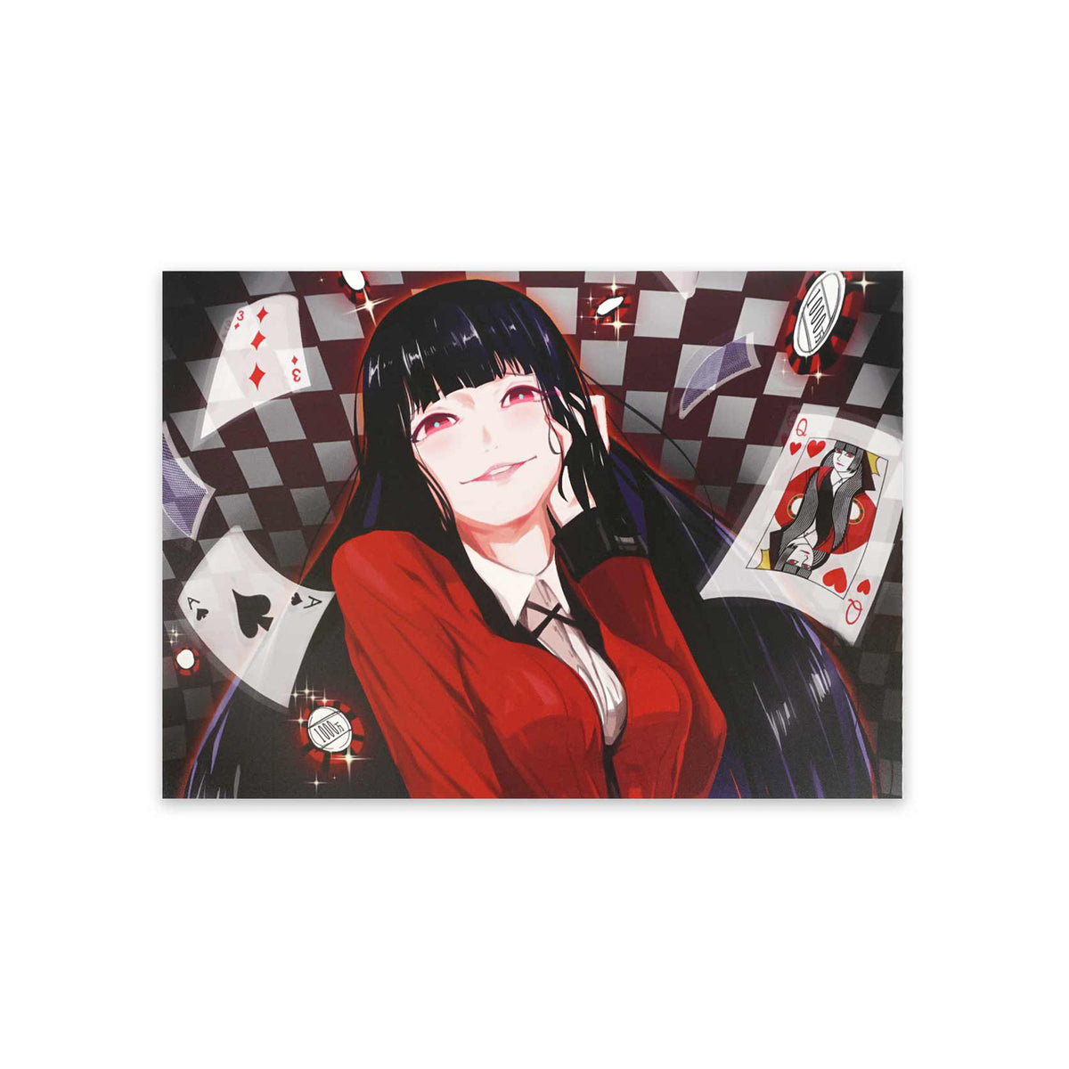 Kakegurui Yumeko Wandbild Hartschaumplatte 30x42cm