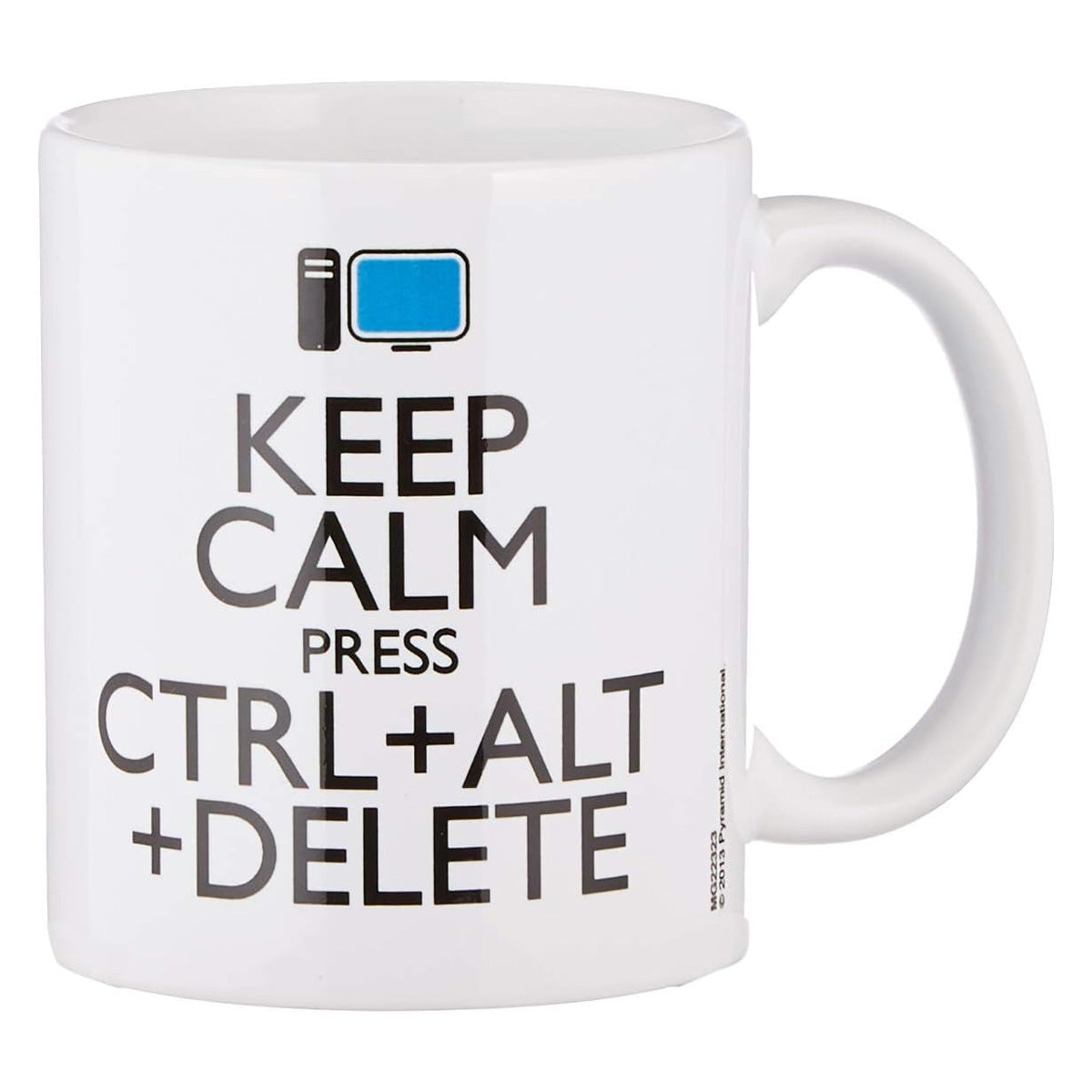 Tasse Keep Calm CTRL+ALT+DELETE, Keramik, 9 cm, 315 ml - Pyramid